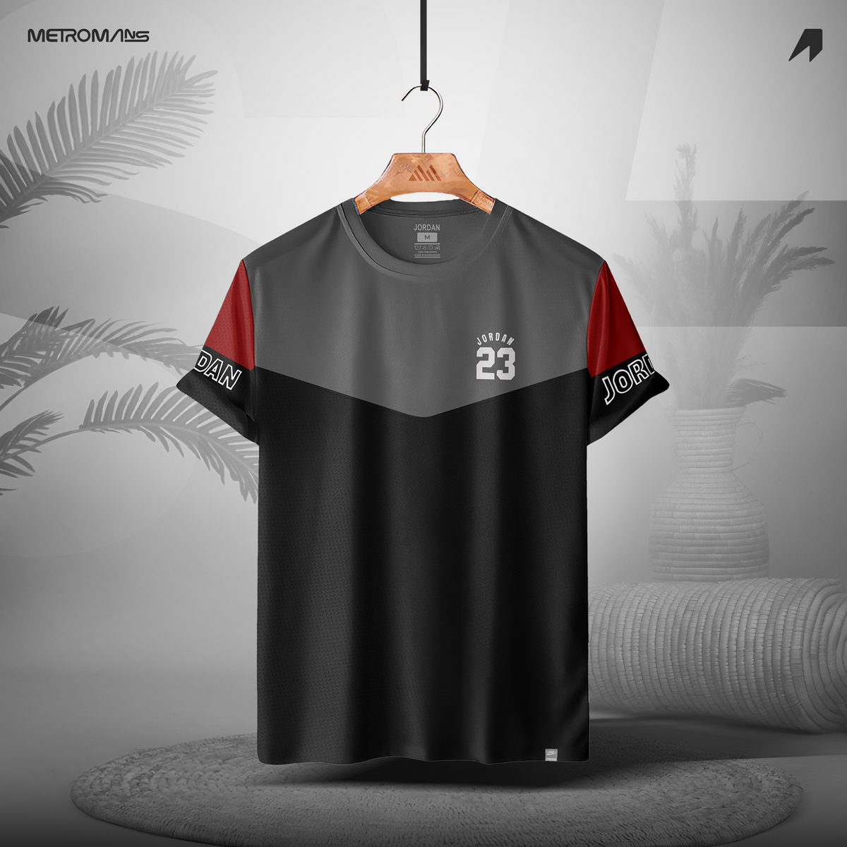 Nike Sports T-shirt - Gray / Black
